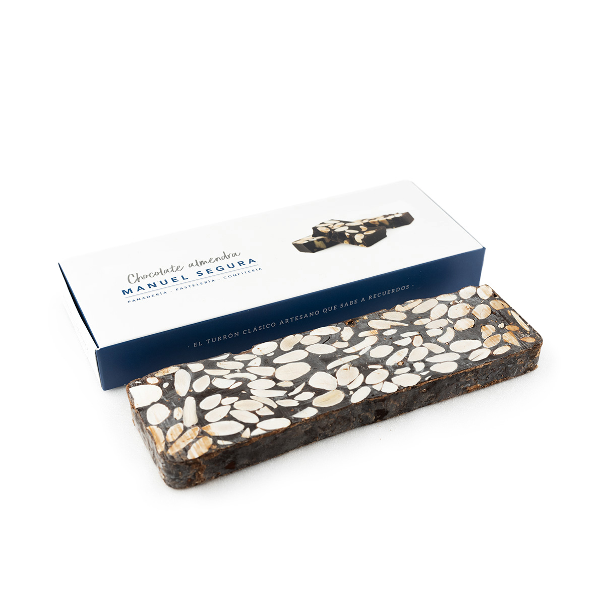 Turrón de chocolate con almendras - Imagen 2