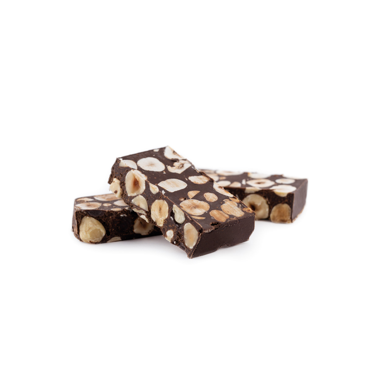 Turrón de chocolate con avellanas
