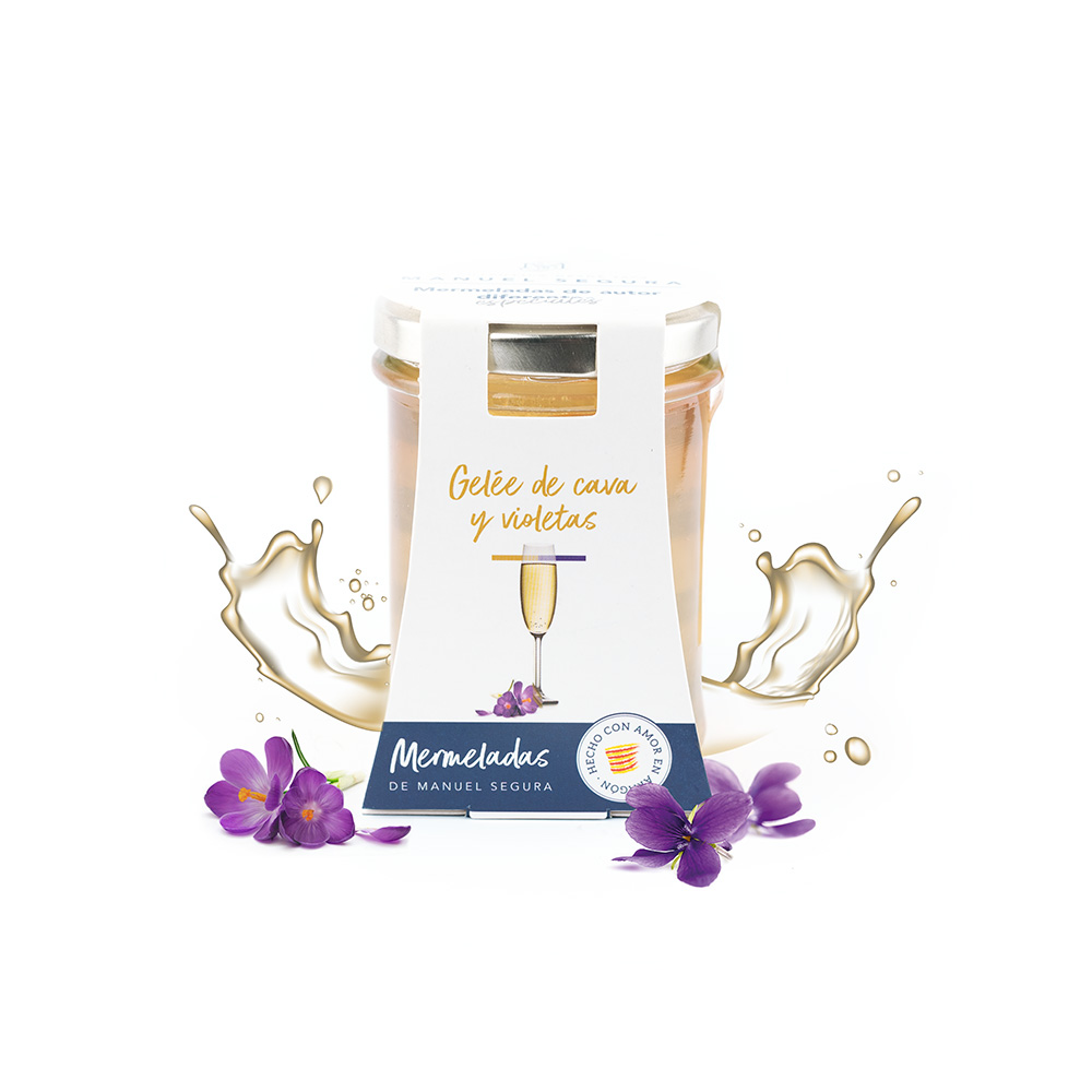 Mermelada de Gelée de cava y violetas